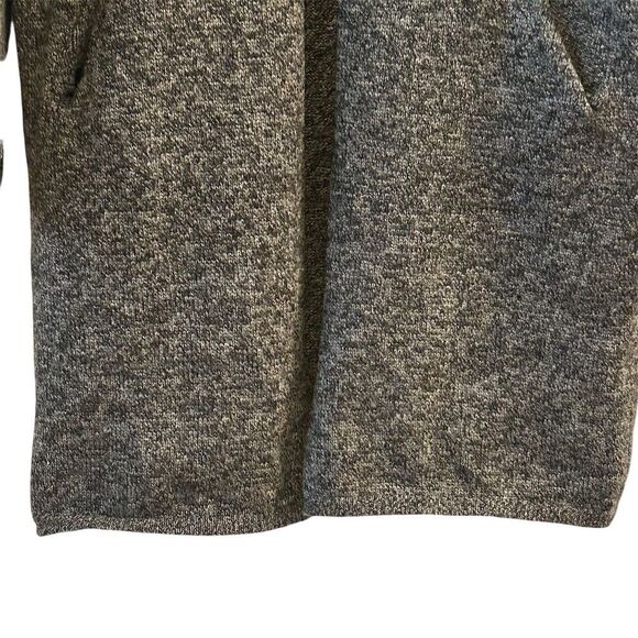 Loft Women's Gray Long Coatigan Size L Open Front with Pockets - Picture 4 of 9